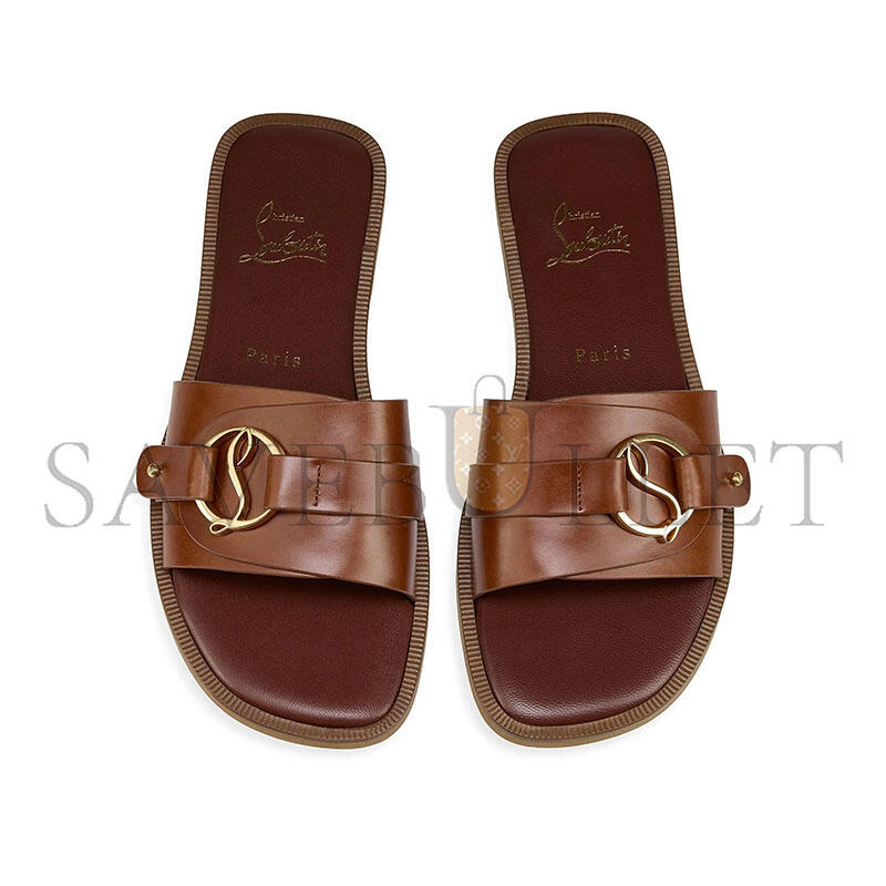 CHRISTIAN LOUBOUTIN HER IN ROMA LEATHER MULE SANDALS 1260519B439